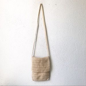 Morgan Taylor Studio Knit Cream Crossbody Purse